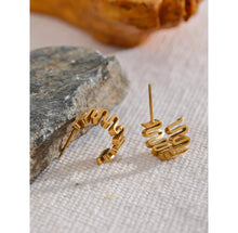 Load image into Gallery viewer, Mayou Mini Gold Hoop Earrings