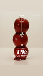 Mariam 18K Gold Geometric Necklace Mother of Pearl Butterfly- Modern Minimalist Jewelry