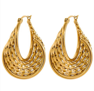 Evira 14K Gold Hoop Earrings - Delicate Elevated Jewelry