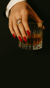 Ring Merie Open Ring – 18K Gold-Plated 925 Sterling Silver (2-in-1)