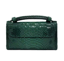 Load image into Gallery viewer, Forrest Green Embossed Vegan Leather Double-Purse Crossbody Bag