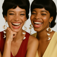 Charger l&#39;image dans la galerie, Large Sorro Shell Irregular Drop Dangle Earrings 14K Gold - Beach Style Statement Jewelry