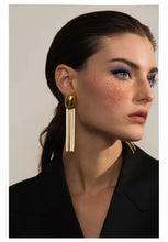 Load image into Gallery viewer, Kayde Long Tassel Drop Earrings for Women - Statement Jewelry