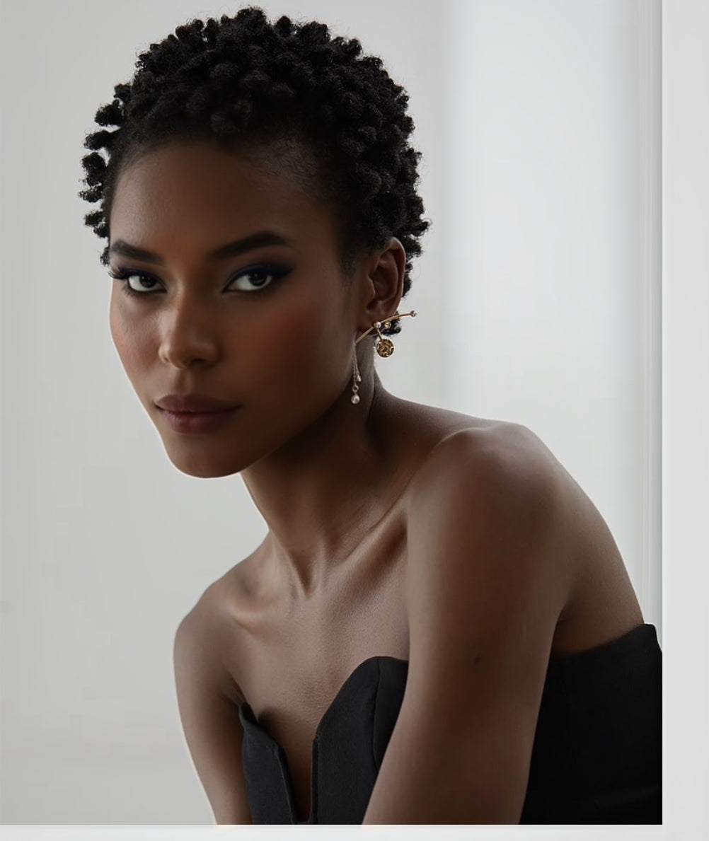 Anap Statement Long Drop Freshwater Pearl Earrings KMABEL