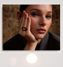 Load image into Gallery viewer, Ring Edwn – 18K Gold-Plated Stainless Steel Open Leaf Ring