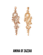 Load image into Gallery viewer, Amina of Zazzau Gold Fall Earrings