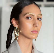 Load image into Gallery viewer, Zaya Gold Asymmetrical Shaped Earrings