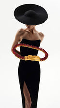 Load image into Gallery viewer, Athena 18K Gold Belt Buckle Shaped Bracelet Bangle