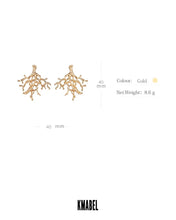 Load image into Gallery viewer, Alexis golden Earth Earrings