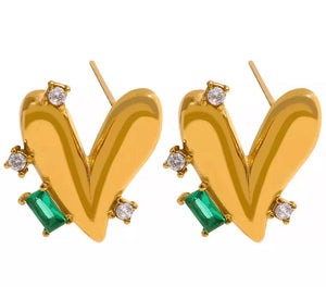 Mariah S925 Gold Earring Set