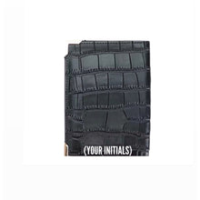 Load image into Gallery viewer, (Made-to-order) Black Embossed Vegan Leather Passport Cover