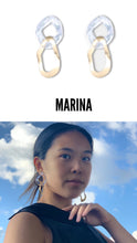 Charger l&#39;image dans la galerie, Marina  Asymmetrical Freedom See-Through Geometric Earrings