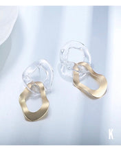 Charger l&#39;image dans la galerie, Marina  Asymmetrical Freedom See-Through Geometric Earrings