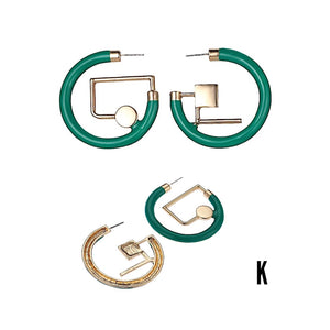 Kaora Asymmetrical Geometric Earrings
