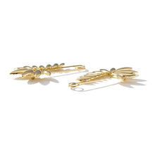 Charger l&#39;image dans la galerie, Nicole S925 Long Twisted Paperclip Gold Earring Set